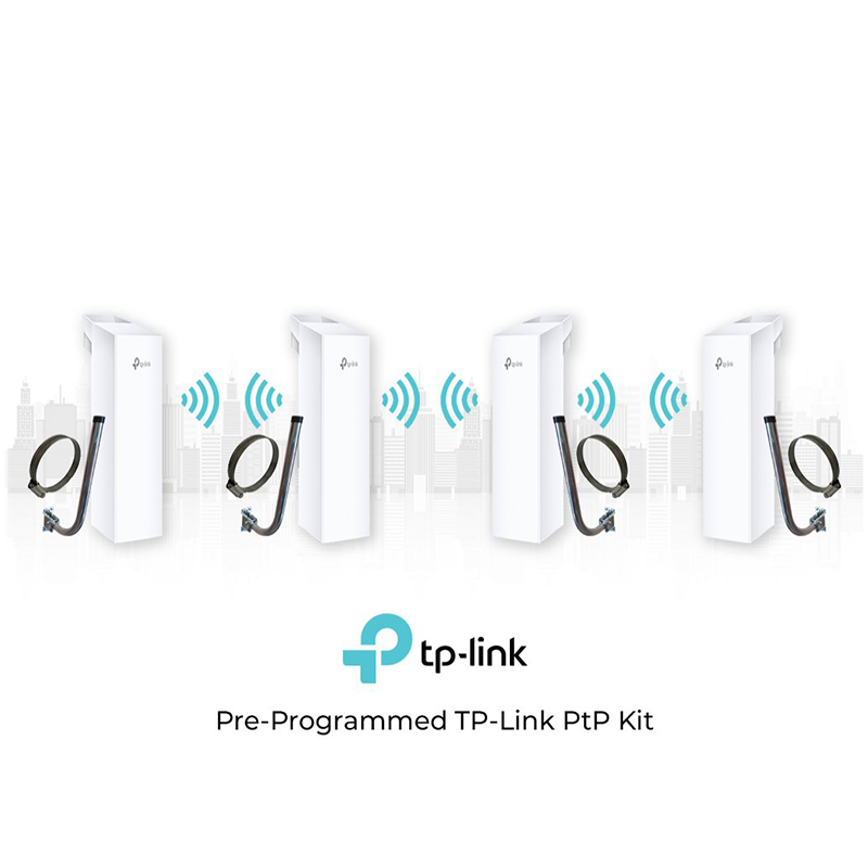 TP-Link CPE510 5GHz Wireless Pre-Configured Kit with Brackets (4 pack)