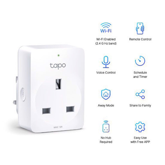 TP-Link | Tapo P100 Mini Smart Wi-Fi Plug with Voice Control | Connect It Ireland