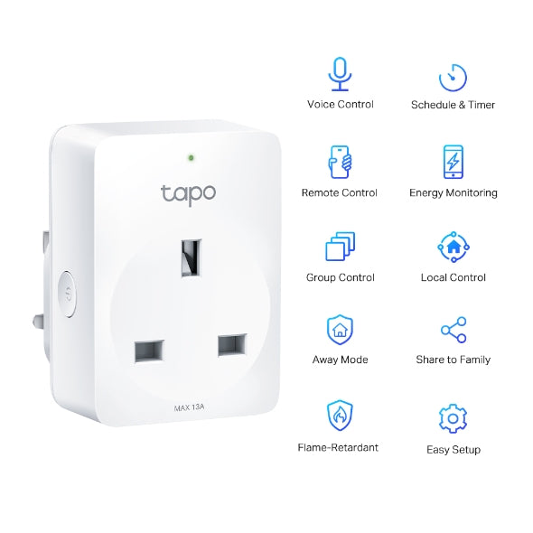 Tapo P110 Mini Smart Wi-Fi Plug with Energy Monitoring (2-Pack) | Connect It Ireland 
