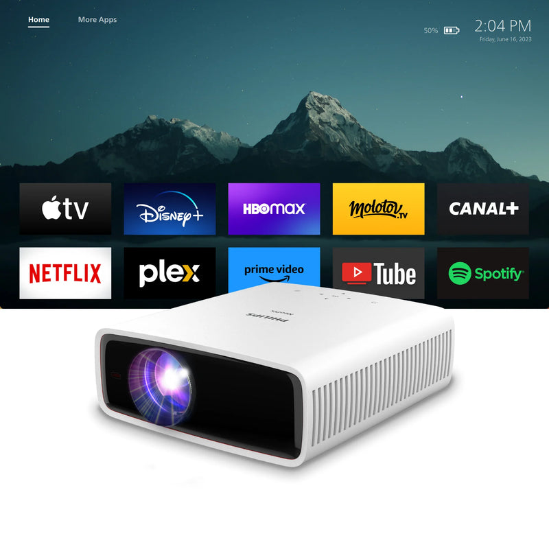 Philips NeoPix 550 Smart Projector | White | Connec It Ireland