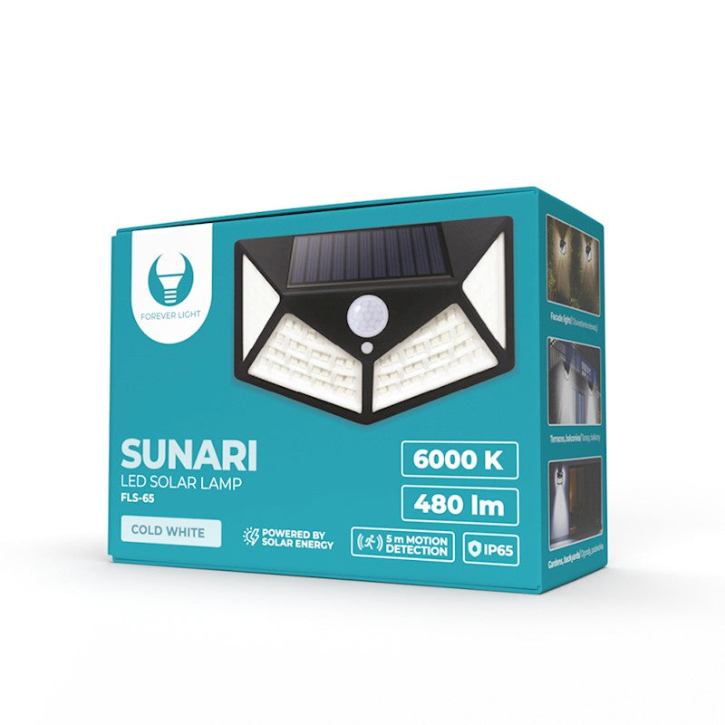 SUNARI Outdoor Solar Light | LED Wall Lamp with Solar Panel | Connect It Ireland