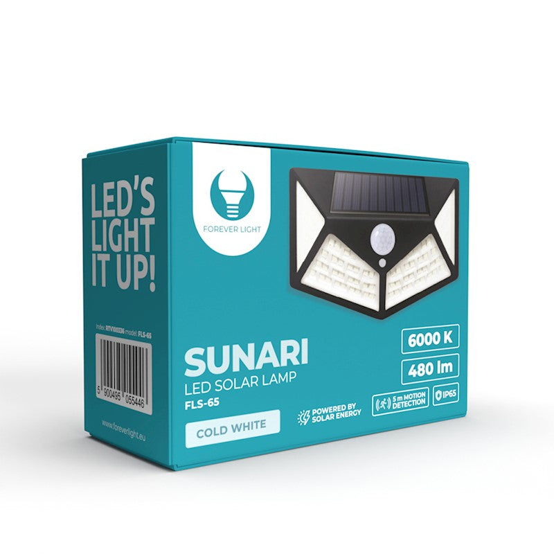 SUNARI Outdoor Solar Light | LED Wall Lamp with Solar Panel | Connect It Ireland