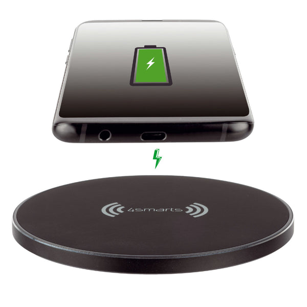 4Smarts Wireless Charger VoltBeam Style 15W | Black | Connect It Ireland