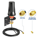 4G LTE Wall Mount Waterproof Outdoor Antenna | 3 Meter Cable | Connect it Ireland