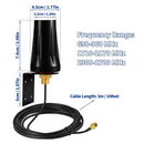 4G LTE Wall Mount Waterproof Outdoor Antenna | 3 Meter Cable | Connect it Ireland