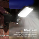 SLx Outdoor Auto-Tracking Security Light | Solar | Black | 90135PI | Connect It Ireland