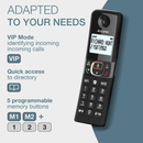 Alcatel F860 Duo Twin Pack Cordless Phones with Call Block | Black | Connect It Ireland