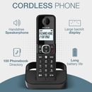 Alcatel F860 Duo Twin Pack Cordless Phones with Call Block | Black | Connect It Ireland