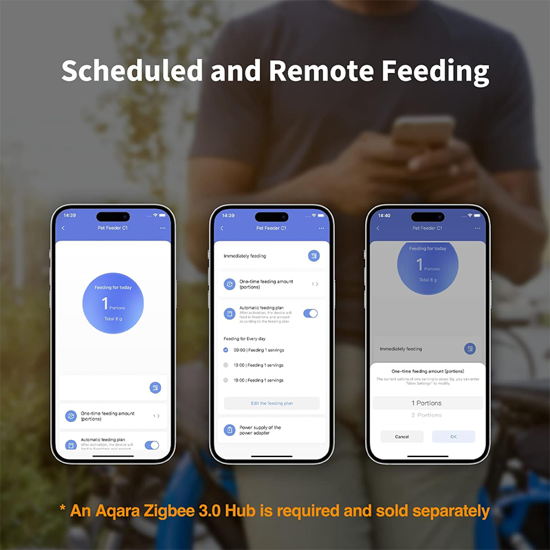 Aqara Smart Pet Feeder C1 | Scheduled & Remote Feeding | Connect It Ireland