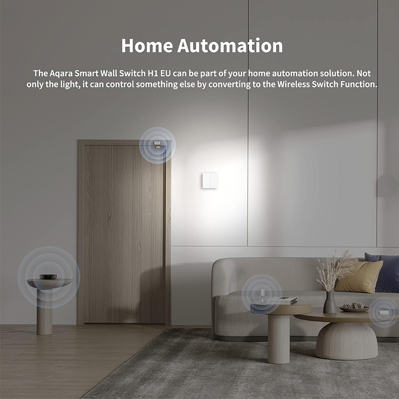 Aqara Smart Wall Switch H1 (Double Rocker - With Neutral) | Connect It Ireland