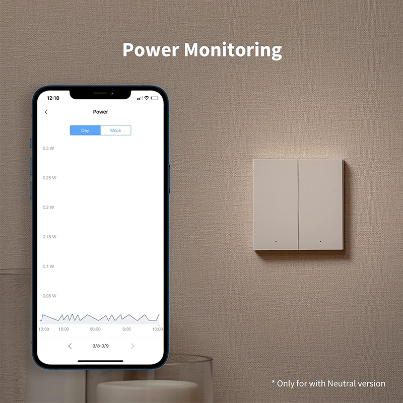 Aqara Smart Wall Switch H1 (Double Rocker - With Neutral) | Connect It Ireland