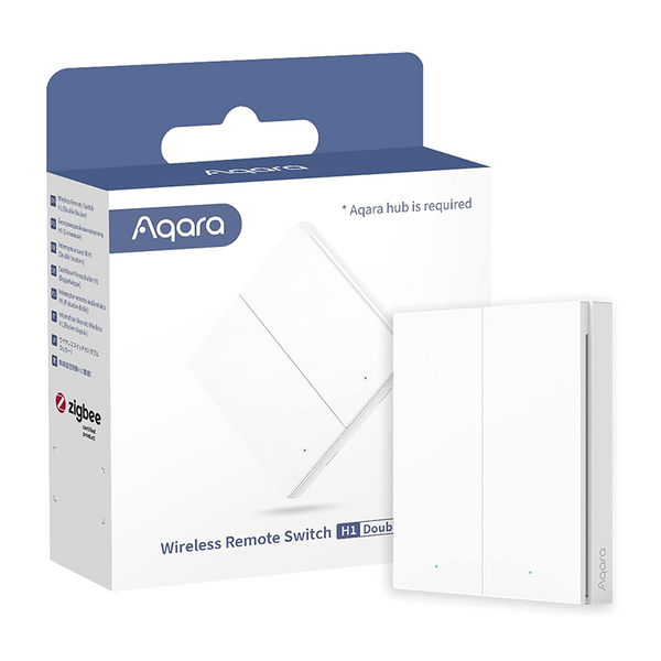 Aqara Wireless Remote Switch H1 (Double Rocker) | Connect It Ireland