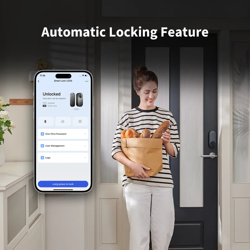 Aqara Smart Door Lock U200 | Black | Connect It Ireland