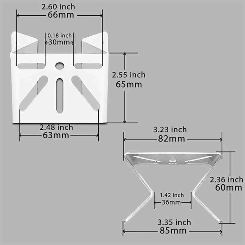 Universal Corner Mount Bracket for PTZ Cameras | White Coated Metal