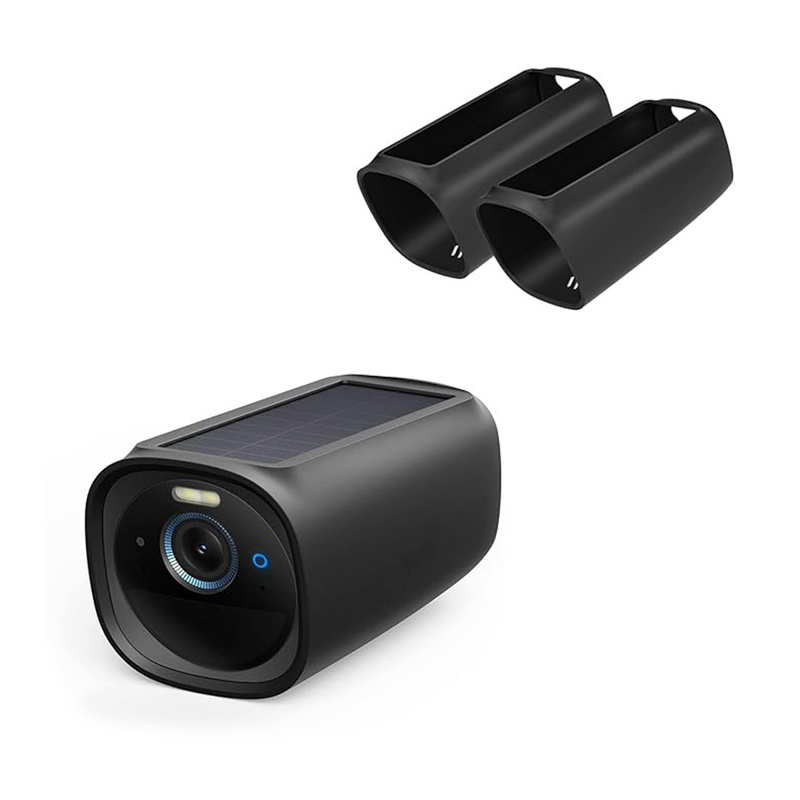 Black Silicone Protective Skin for eufy S330 (eufyCam 3) Security Camera | 2 Pack |Connect It Ireland