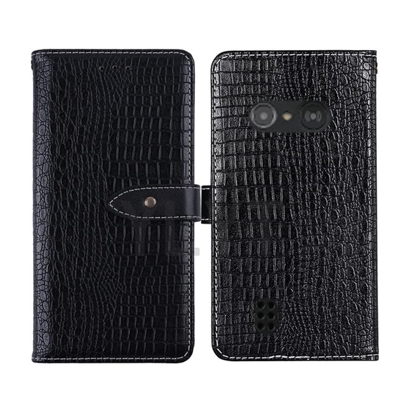 Folio Case for Doro 5860 Easy to Use Phone | Black Leather | Connect It Ireland