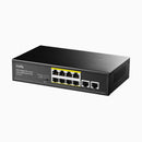 Cudy 8-Port Gigabit PoE+ Switch with 2 Gigabit Uplink Ports 120W | GS1010P | Connect It Ireland