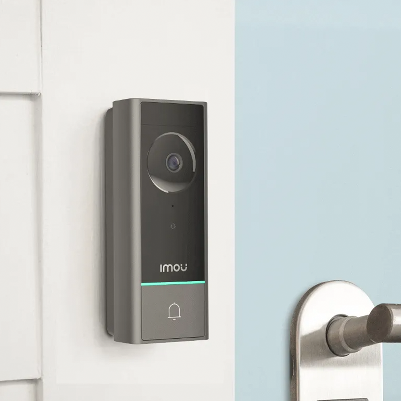 IMOU DB60 Outdoor Battery Powered Video Doorbell Kit | Black | Connect It Ireland