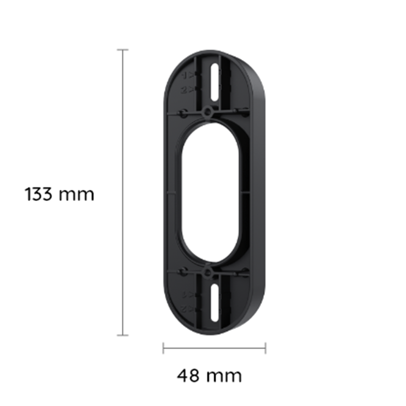 Reolink Mounting Bracket & Wedge for Video Doorbell (Battery) | Black