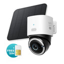 Eufy 4G LTE & WiFi Cam S330 Outdoor Camera with Solar Panel | T86P2321