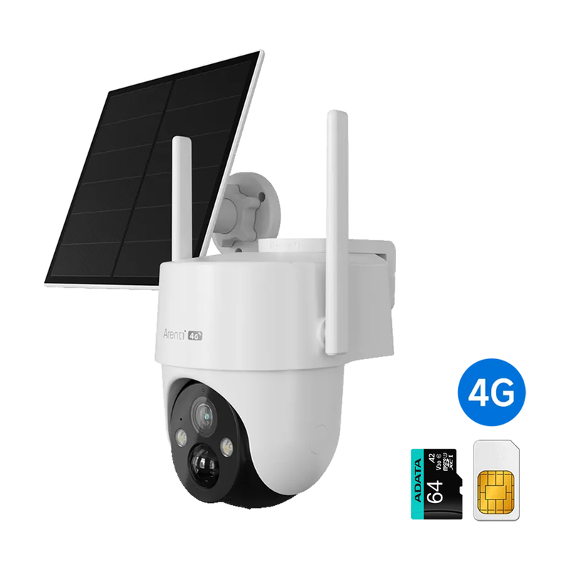 Arenti 4G Outdoor PT Security Camera with 8W Solar Panel | GO3G KIT3 | Connect It Ireland