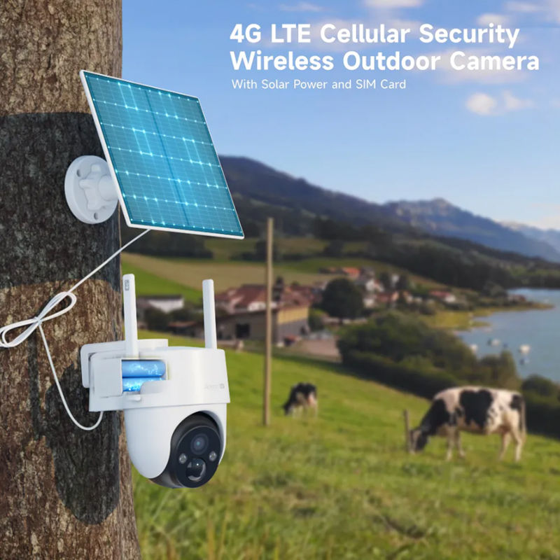 Arenti 4G Outdoor PT Security Camera with Solar Panel | GO3G+SP2 | Connect It Ireland