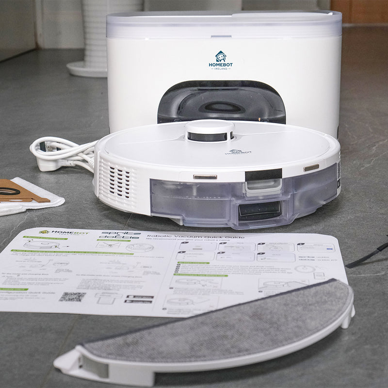 HomeBot Robot Vacuum and Mop with Self-Empty Station | Dottie | Connect It Ireland