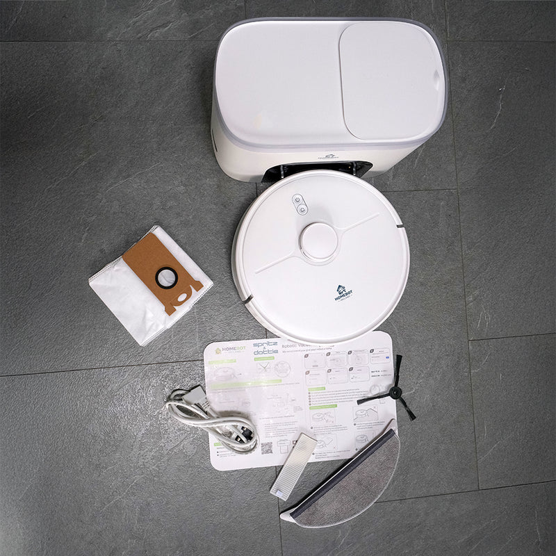 HomeBot Robot Vacuum and Mop with Self-Empty Station | Dottie | Connect It Ireland