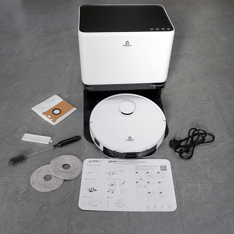 HomeBot 6-in-1 Robot Vacuum and Mop | Glider | Connect It Ireland