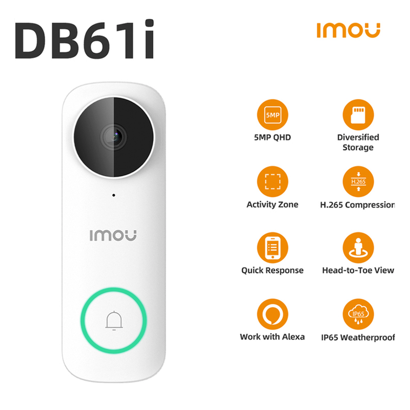 IMOU DB61i 3K Outdoor Smart Hard-Wired Doorbell Camera | Connect It Ireland