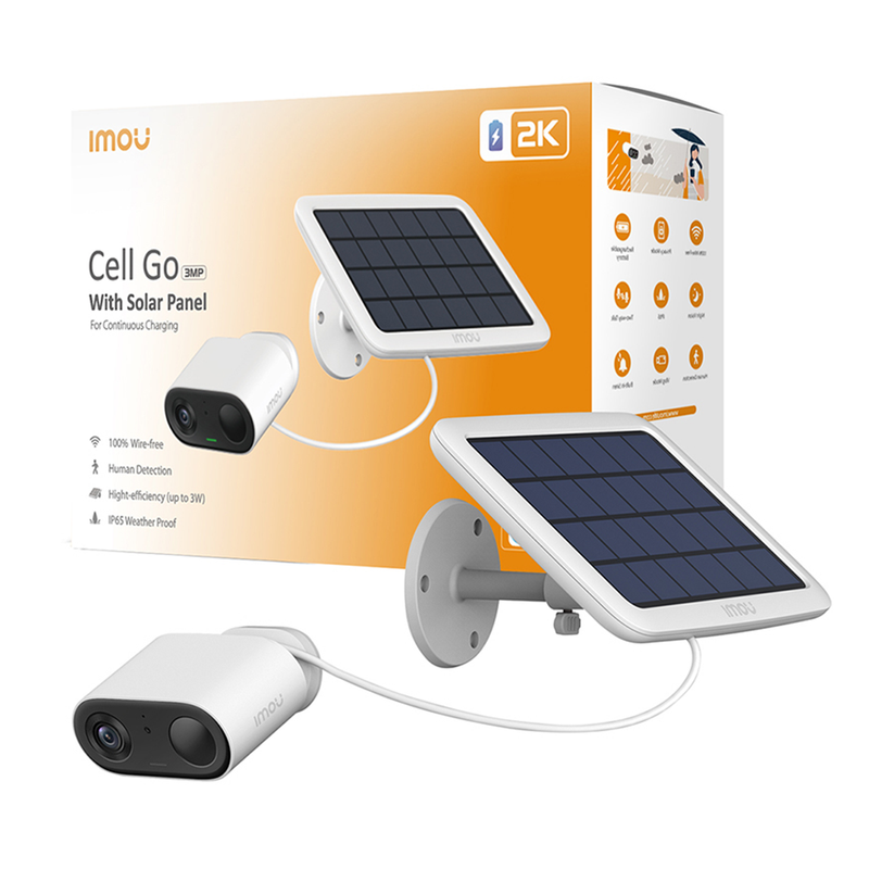 IMOU Cell Go Outdoor Smart Battery Camera with Solar Panel | White | Connect It Ireland