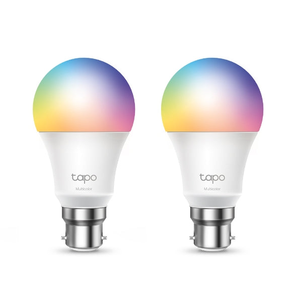 Tapo | B22 Smart WiFi Multicolour Lightbulb (2-Pack) | Connect It Ireland