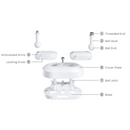 Reolink RLA-BKW5 | Dual Mount Bracket for Camera and Solar Panel | Connect It Ireland