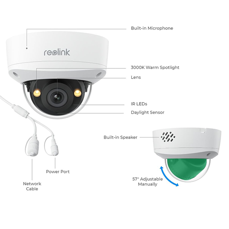 Reolink RLC-540A | 5MP IK10 Vandal-Proof PoE Camera | Connect It Ireland