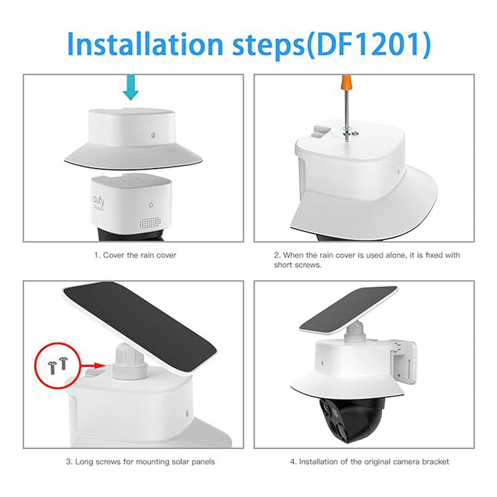 Outdoor Camera Cover For Eufy SoloCam S340 - Sun & Rain Shield, Protective Housing (Cover Only)