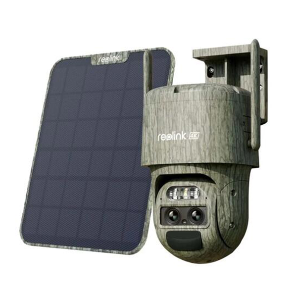 Reolink TrackMix LTE-C | 4G Dual-Lens Security Camera with Auto-Zoom Tracking | Camo | Connect It Ireland