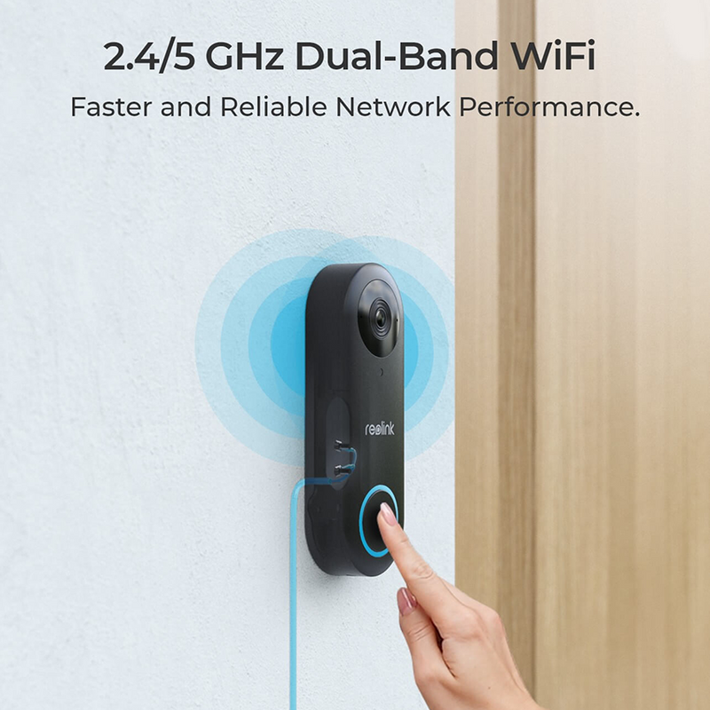Reolink Video Doorbell WiFi | Smart 2K+ Wired Doorbell with Chime | Connect It Ireland