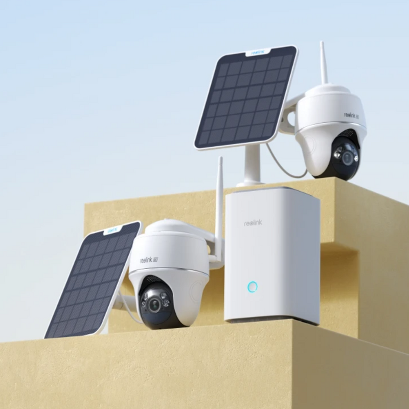 Reolink Home Hub Bundle | 2x Argus PT Ultra Cameras + Solar Panel 2 + Home Hub | Connect It Ireland