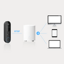 Reolink Video Doorbell (battery) with Home Hub Mini | 2K 4MP Battery-Powered Video Doorbell Kit | Connect it Ireland