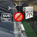 Stainless Steel Gutter Mount for Eufy Security SoloCam S340 | Connect It Ireland