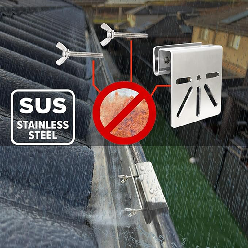 Stainless Steel Gutter Mount for Eufy Security SoloCam S340 | Connect It Ireland