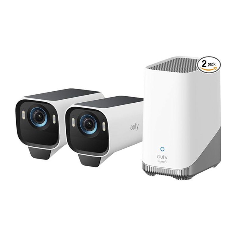 Eufy eufyCam S3 Pro | Wireless Outdoor Camera 2-Cam Kit | T88923W1 | Connect It Ireland