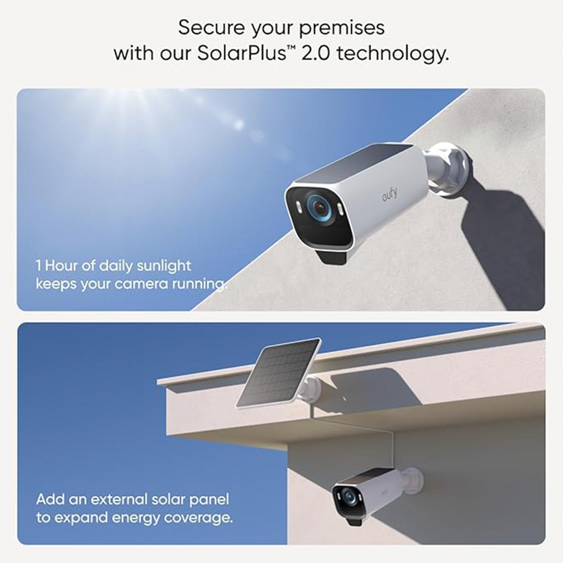 Eufy eufyCam S3 Pro | Wireless Outdoor Camera 2-Cam Kit | T88923W1 | Connect It Ireland