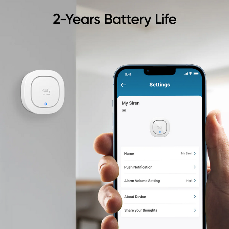 eufy Security Siren (105 dB Wireless Alarm) | T89703D1 | Connect It Ireland