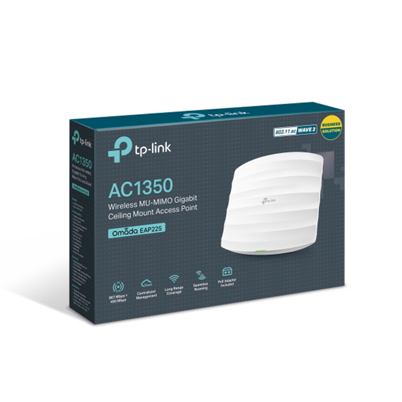 TP-Link AC1350 Wireless MU-MIMO Gigabit Ceiling Mount Access Point | EAP225 | Connect It Ireland