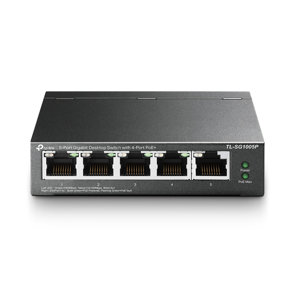 TP-Link 5-Port Gigabit Desktop Switch with 4-Port PoE+ | TL-SG1005P | Connect It Ireland