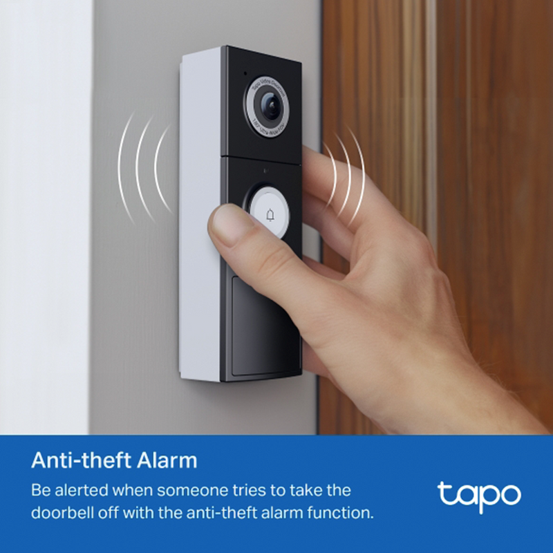 Tp-Link Tapo D235 5MP Wired Battery Video Doorbell with Chime