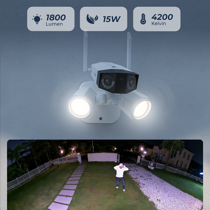 Reolink Duo Floodlight WiFi | 4K 180° Panoramic WiFi Camera with Floodlights | Connect It Ireland