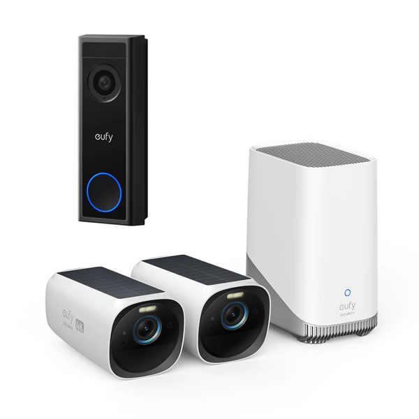 Eufy S330 2-Cam Kit + HomeBase 3 + C31 Video Doorbell | Bundle | Connect It Ireland