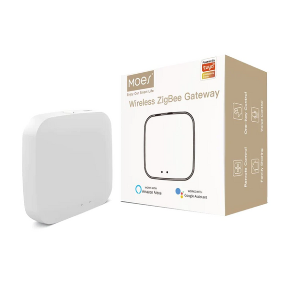Moes | Wireless Tuya Zigbee Gateway Smart Home Hub | Connect It Ireland